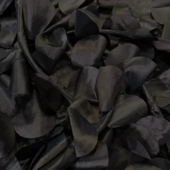 Funzie (Circle Hanging) Taffeta Table Linen in Black