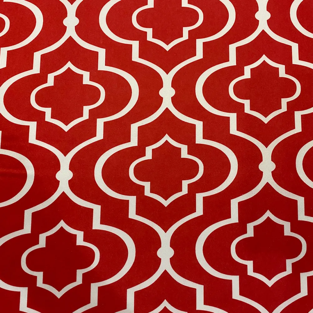 Gatsby Print (Lamour) Table Linen in Red
