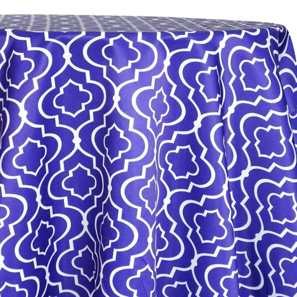 Gatsby Print (Lamour) Table Linen in Purple