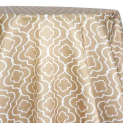 Gatsby Print (Lamour) Table Linen in Taupe