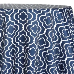 Gatsby Print (Lamour) Table Linen in Navy