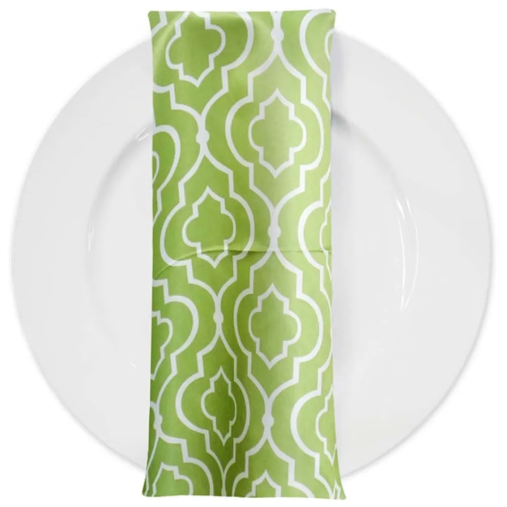 Gatsby Print (Lamour) Table Napkin in Avocado