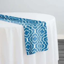 Gatsby Print (Lamour) Table Runner in Teal