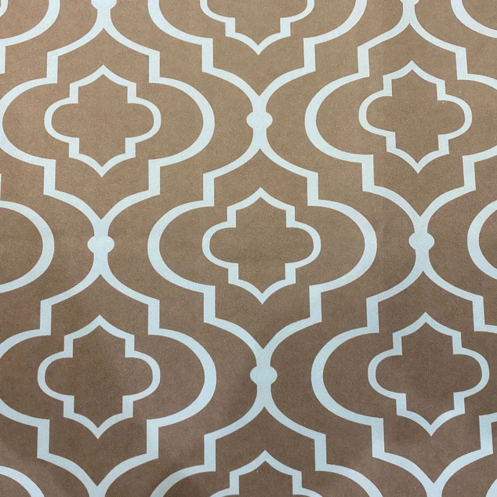 Gatsby Print (Lamour) Table Runner in Taupe