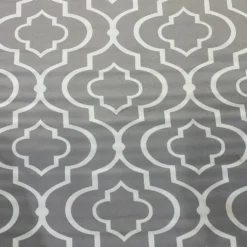 Gatsby Print (Lamour) Table Runner in Silver