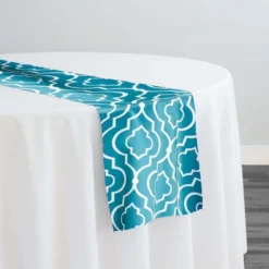 Gatsby Print (Lamour) Table Runner in Jade