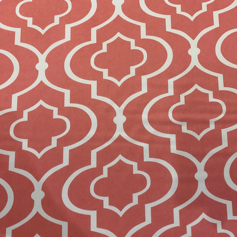 Gatsby Print (Lamour) Table Runner in Coral