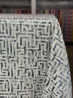 Gio Jacquard Table Linen in Blue