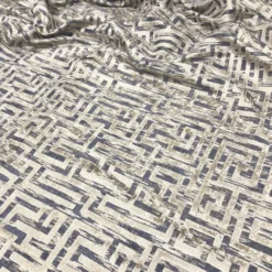 Gio Jacquard Table Linen in Blue