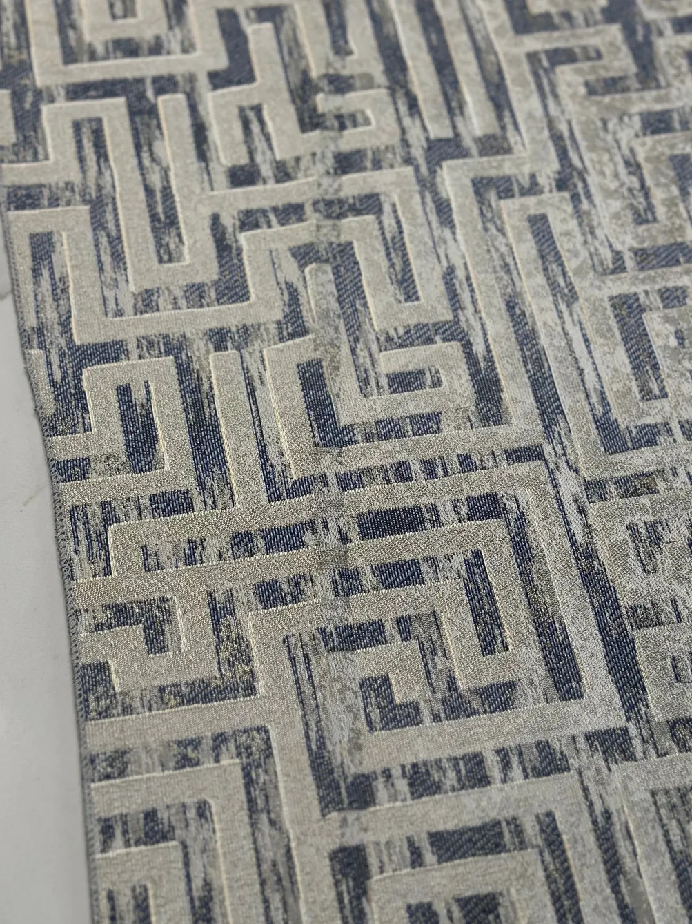 Gio Jacquard Table Linen in Blue