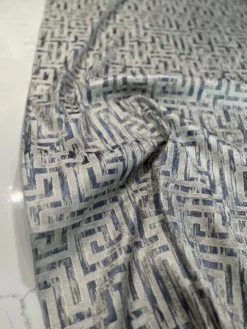 Gio Jacquard Table Linen in Blue