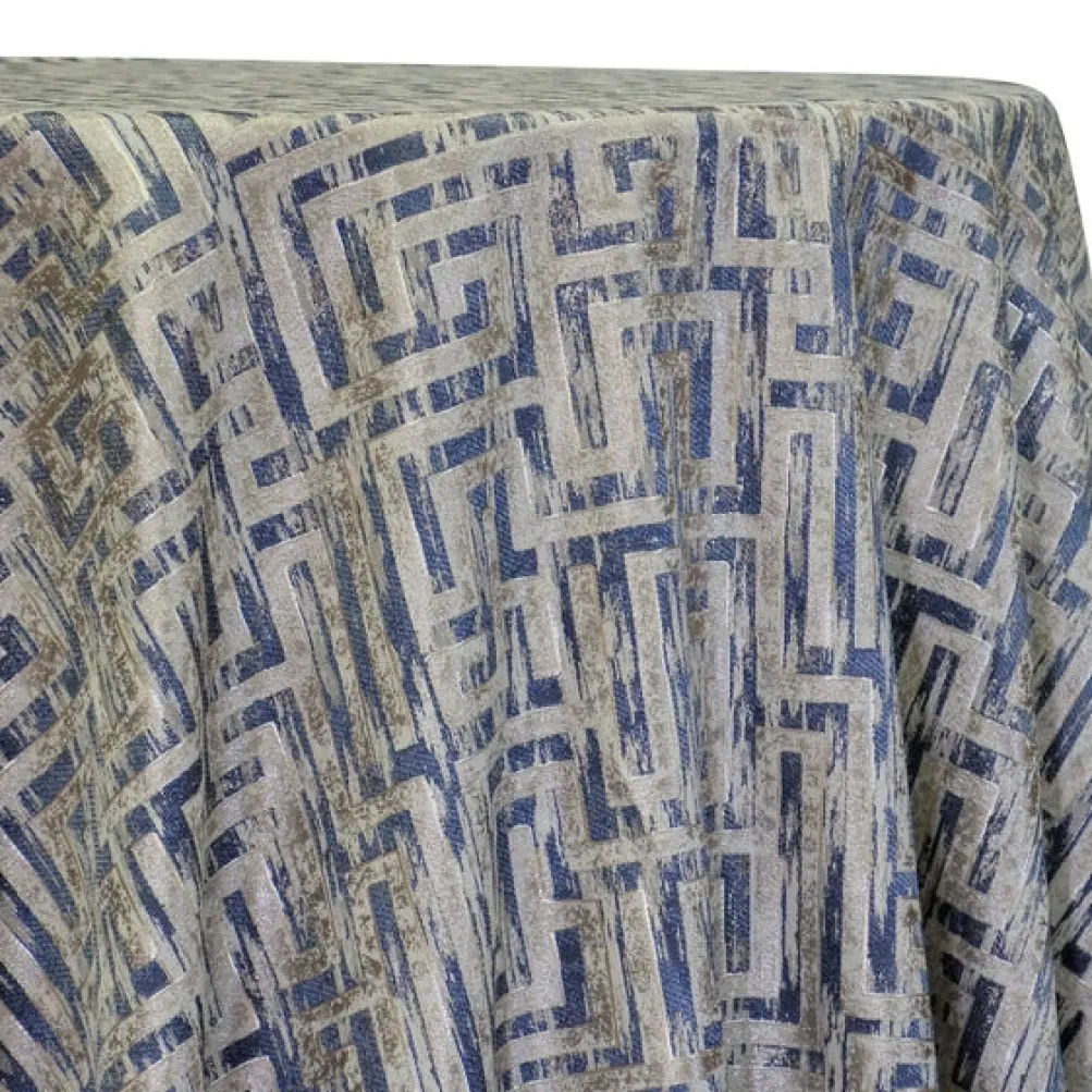Gio Jacquard Table Linen in Blue