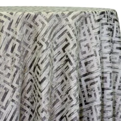 Gio Jacquard Table Linen in Taupe
