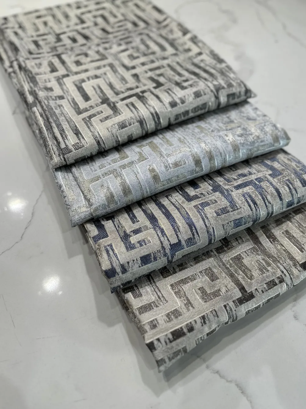 Gio Jacquard Table Linen in Taupe