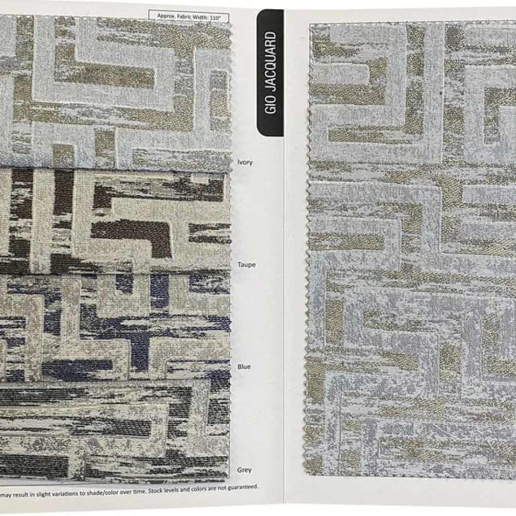 Gio Jacquard Table Linen in Taupe