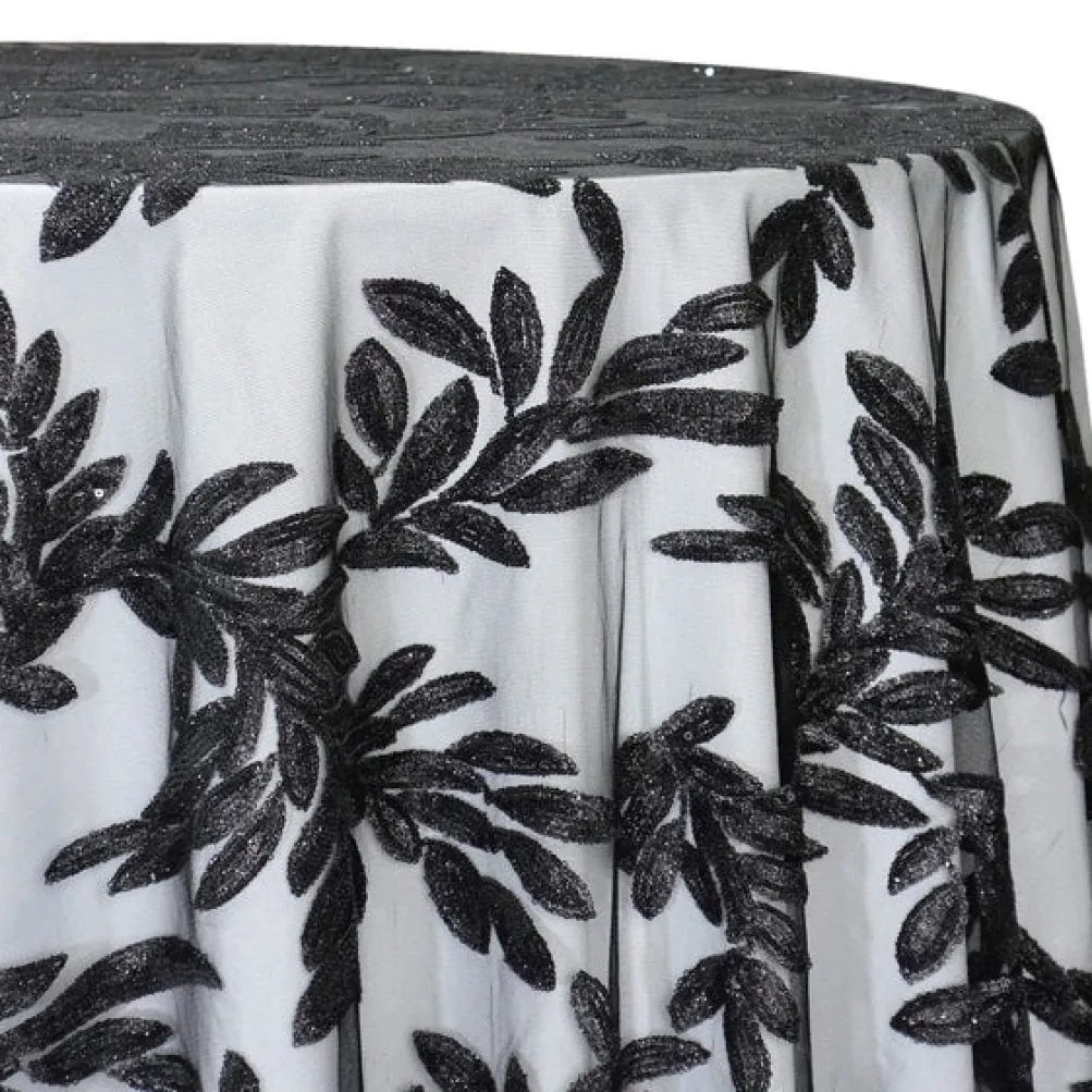 Giselle Sequins Table Linen in Black