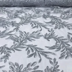 Giselle Sequins Table Linen in Silver