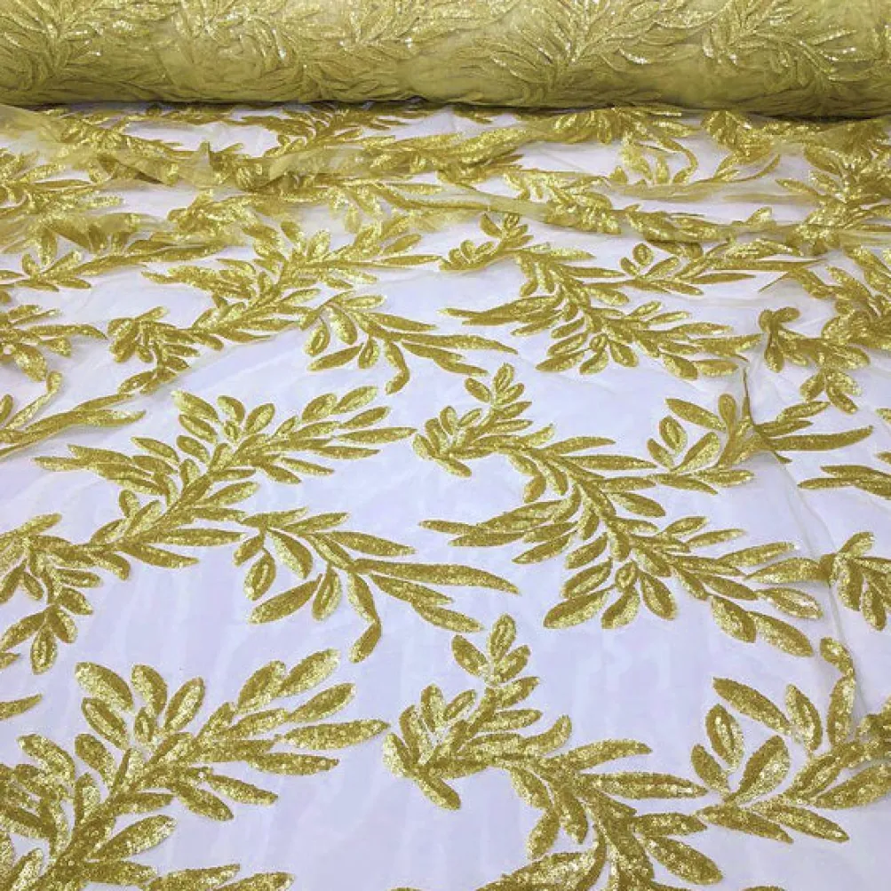 Giselle Sequins Table Runner in Gold