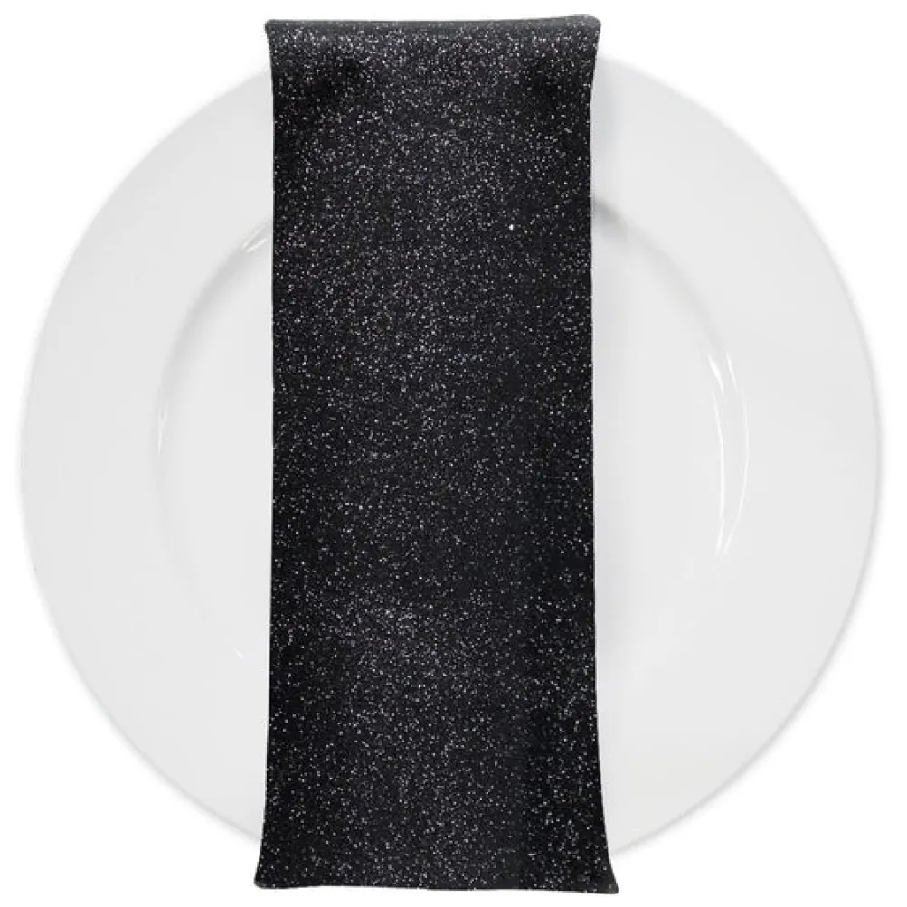 Glam & Glits Table Napkin in Black