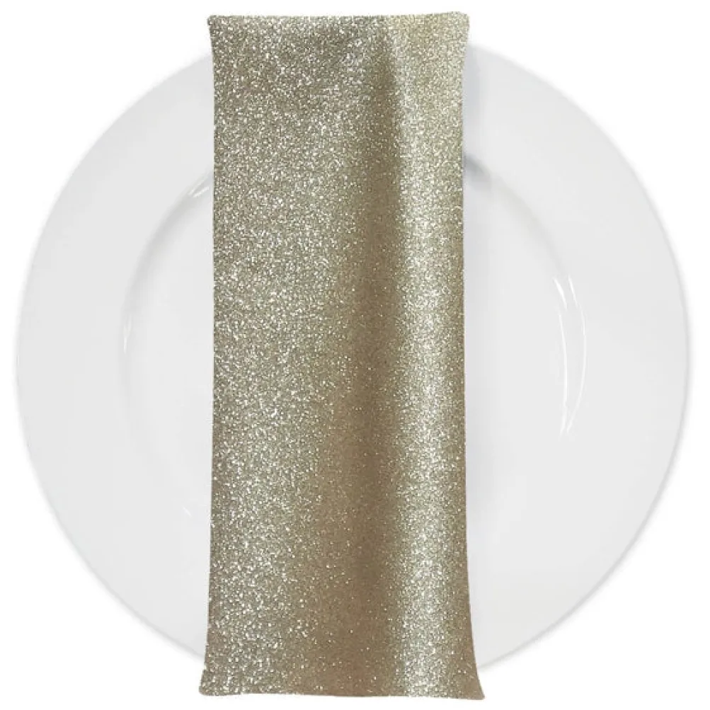 Glam & Glits Table Napkin in Champagne