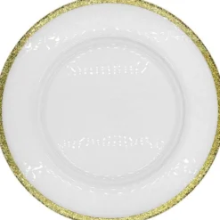 Glimmer - Glass Charger Plate in Champagne (Item # 0334)