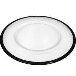 Glimmer - Glass Charger Plate in Black (Item # 0334)