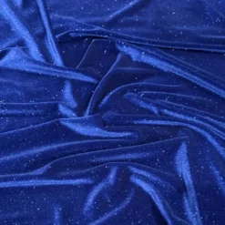 Glitter Velour Table Linen in Royal
