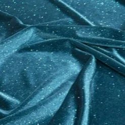 Glitter Velour Table Napkin in Jade