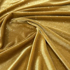Glitter Velour Table Runner in Gold