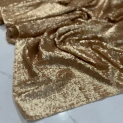 Glitz Sequins Table Linen in Antique Gold