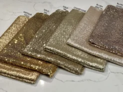 Glitz Sequins Table Linen in Blush Matte