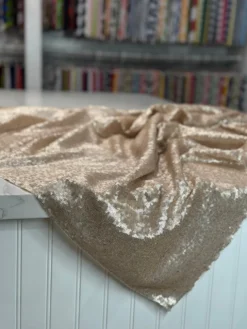 Glitz Sequins Table Linen in Blush Matte