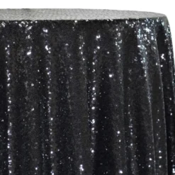 Glitz Sequins Table Linen in Black