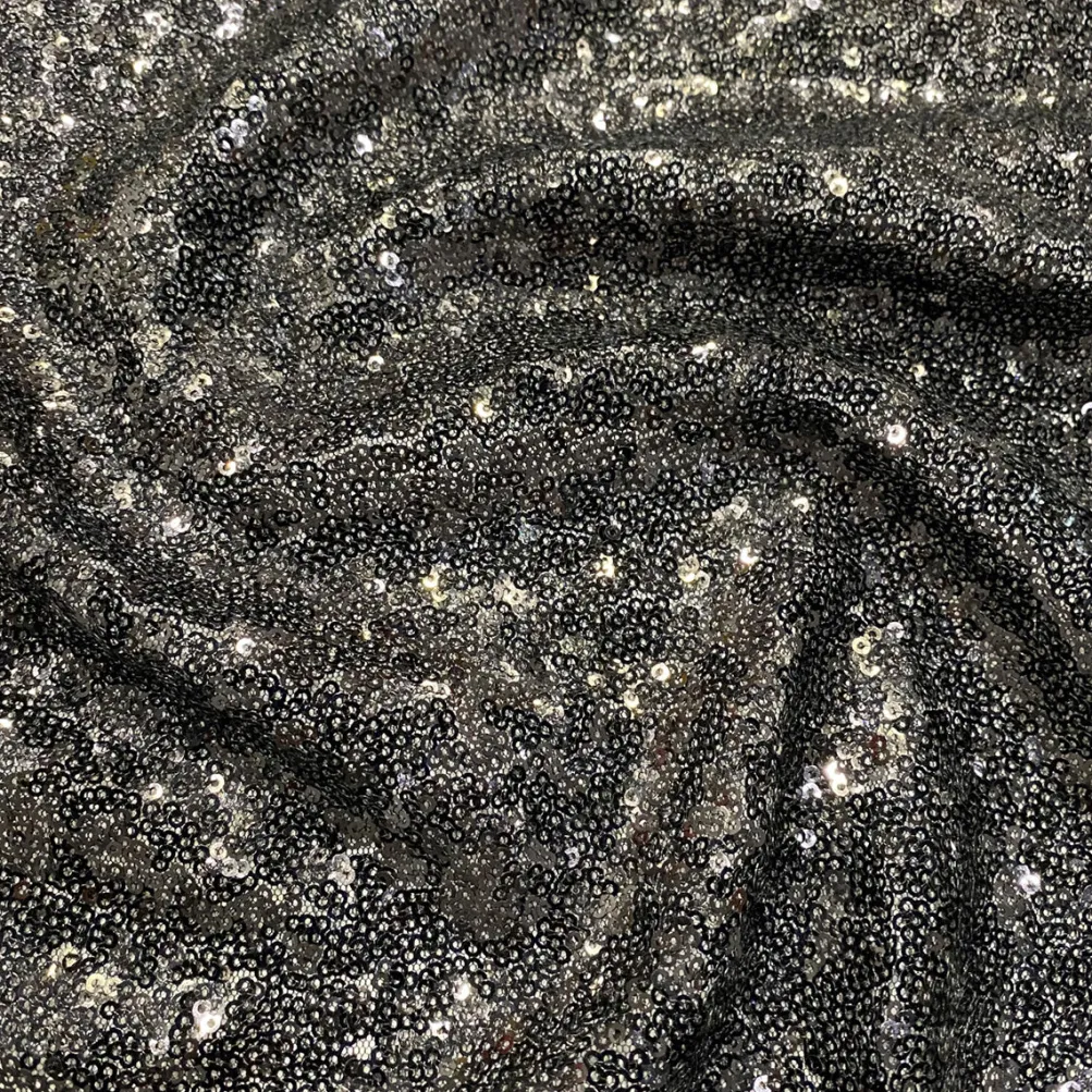 Glitz Sequins Table Linen in Black