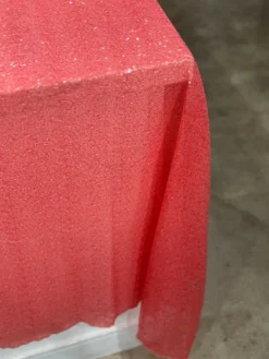 Glitz Sequins Table Linen in Coral