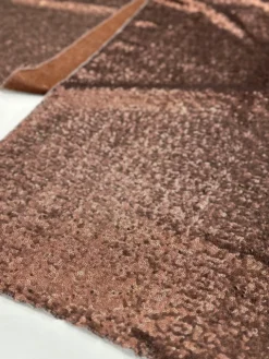 Glitz Sequins Table Linen in Cognac