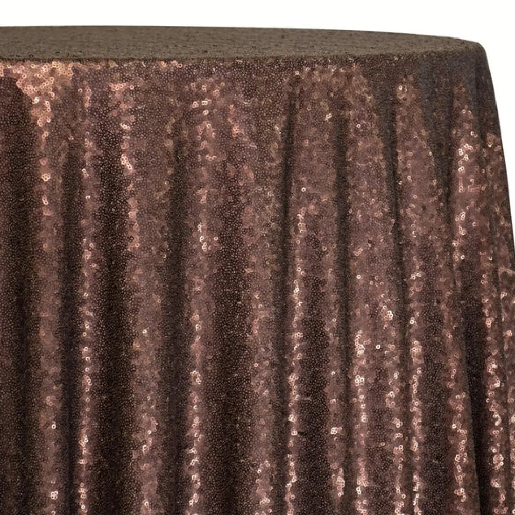 Glitz Sequins Table Linen in Cognac