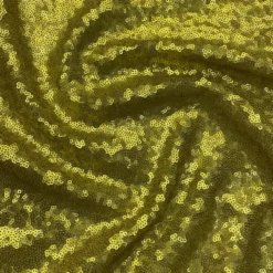 Glitz Sequins Table Linen in Chartreuse
