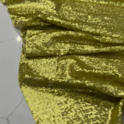 Glitz Sequins Table Linen in Chartreuse