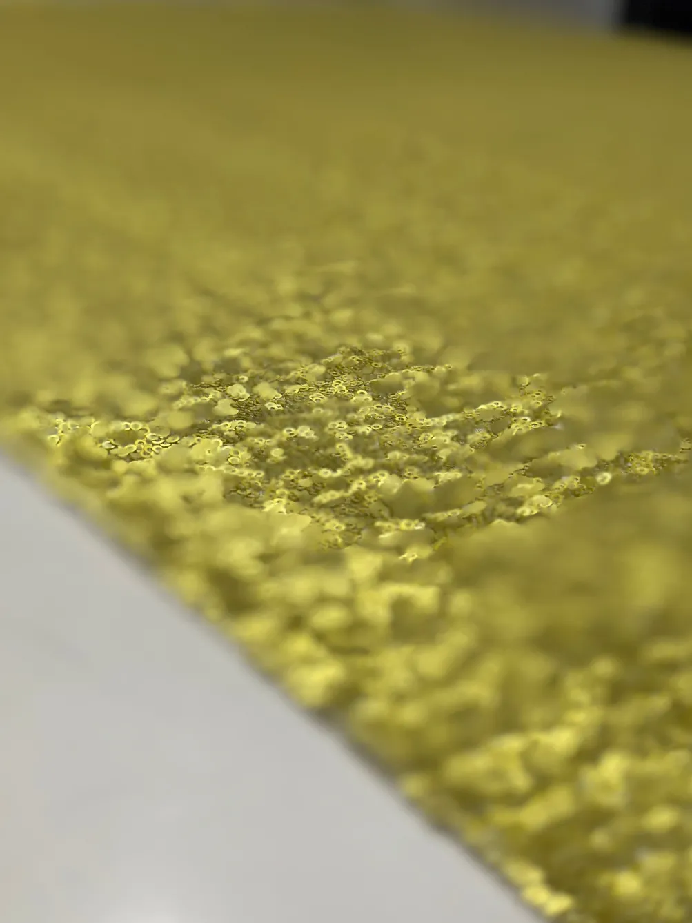 Glitz Sequins Table Linen in Chartreuse