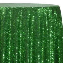 Glitz Sequins Table Linen in Emerald