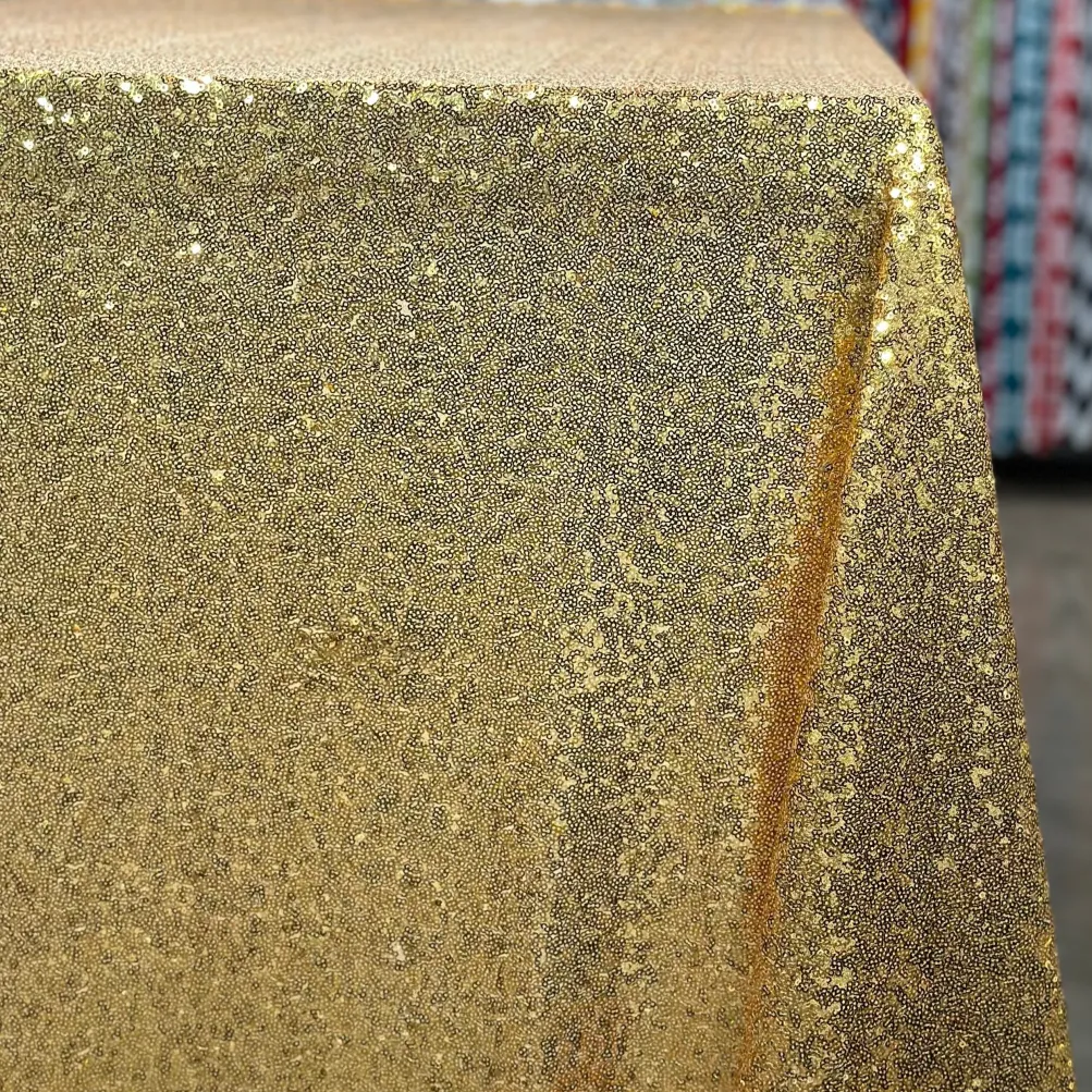 Glitz Sequins Table Linen in Gold 24K