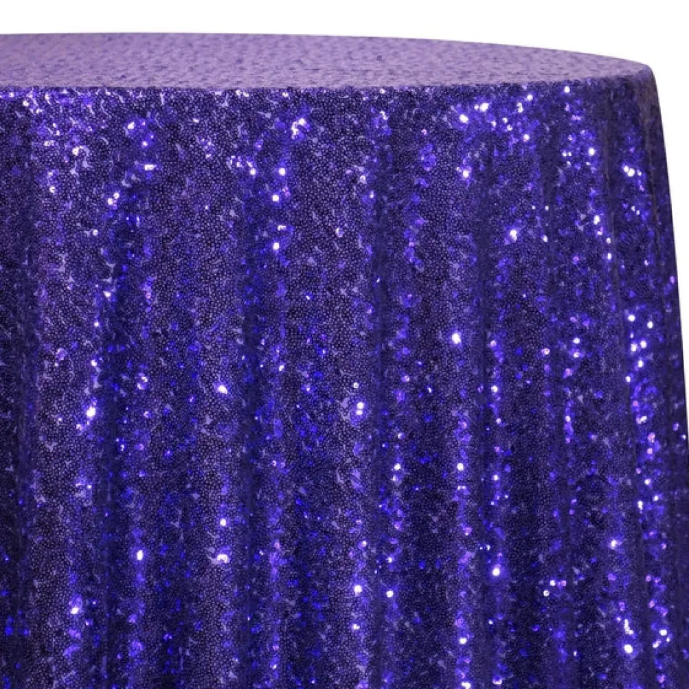 Glitz Sequins Table Linen in Purple