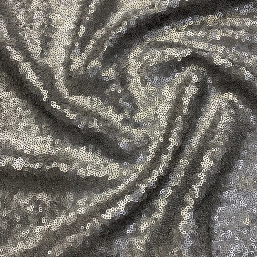 Glitz Sequins Table Linen in Pewter