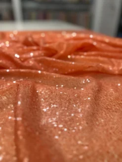 Glitz Sequins Table Linen in Peach
