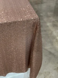 Glitz Sequins Table Linen in Rose Gold