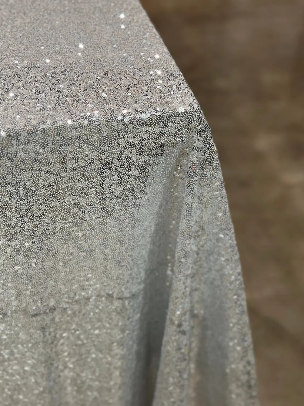 Glitz Sequins Table Linen in Silver