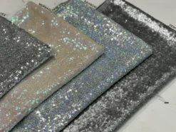 Glitz Sequins Table Linen in Silver