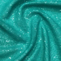 Glitz Sequins Table Linen in Teal Green