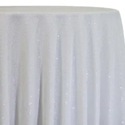 Glitz Sequins Table Linen in White